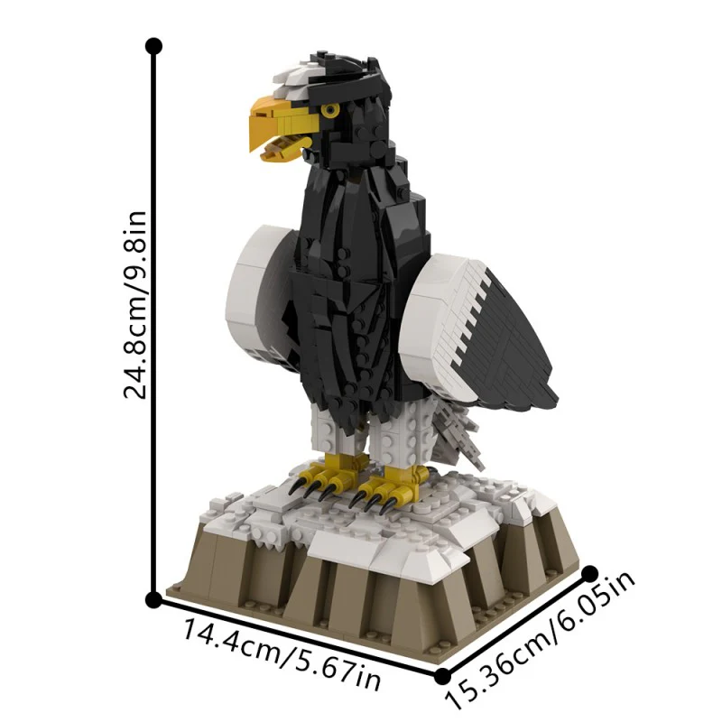 (Gobricks version) 781pcs MOC-211400 Steller's Sea Eagle - Image 7
