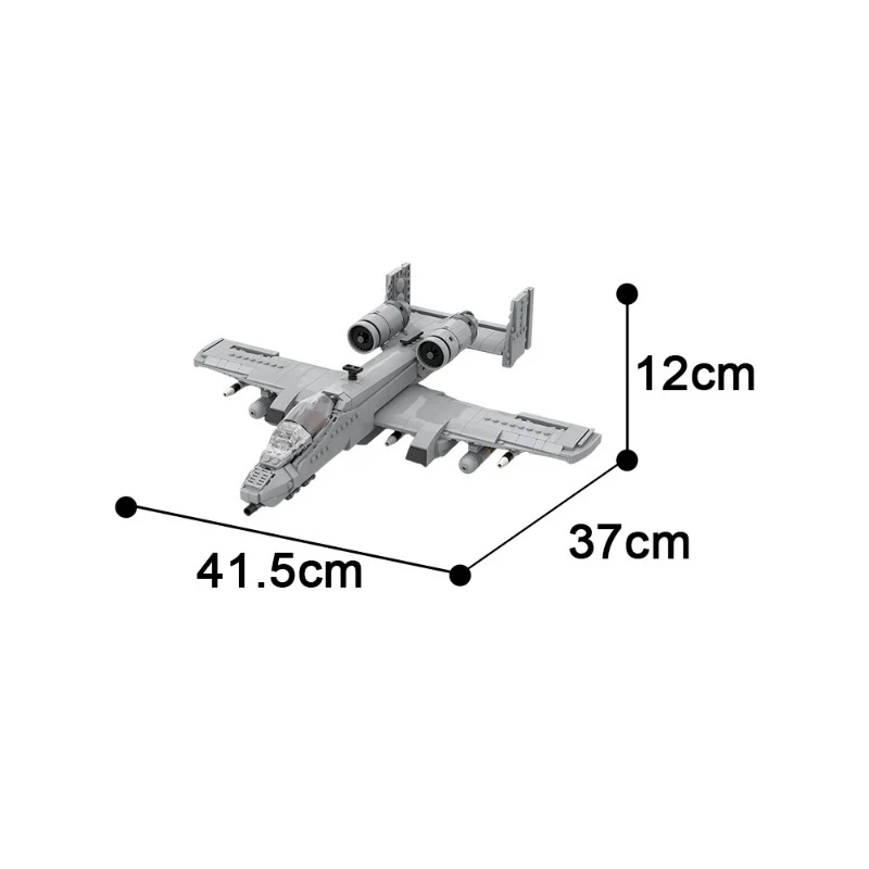 (Gobricks version) 793PCS MOC-174669 A-10 Thunderbolt II - Image 4