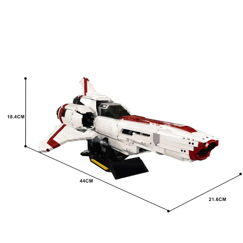 (Gobricks version) 2691PCS+ MOC-9424 battlestar galactica-Colonial Viper Spaceship - Image 3
