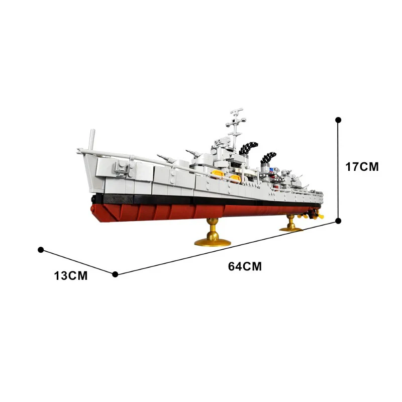 (Gobricks version) 800pcs+ MOC Fletcher-class Destroyer - Image 3