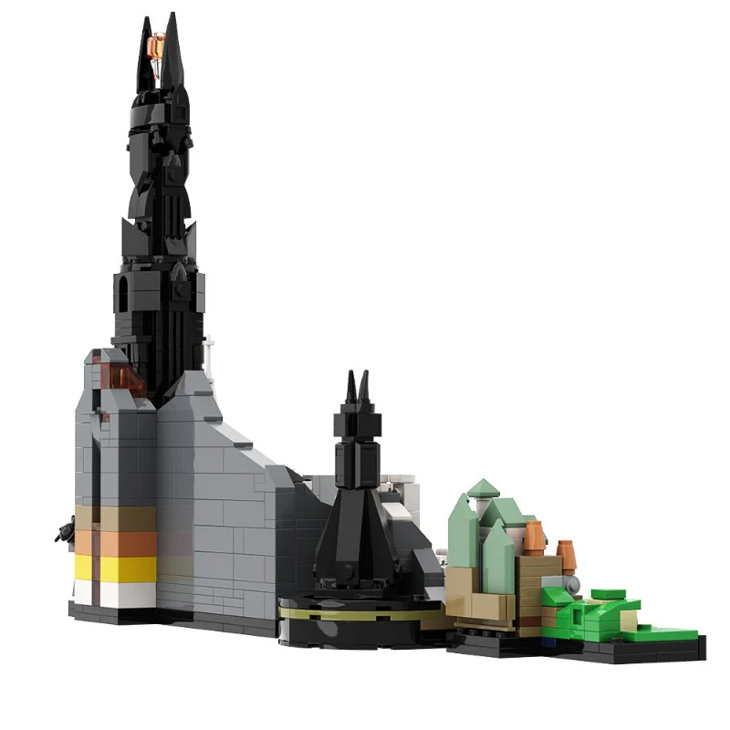 (Gobricks version) 800pcs+ MOC Movie Lord of the Rings Architecture Skyline - Image 6