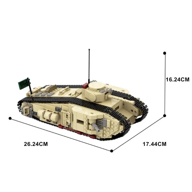 (Gobricks version) 800pcs+ MOC Raiders of the Lost Ark 3 Tank LEGO Compatible - Image 4