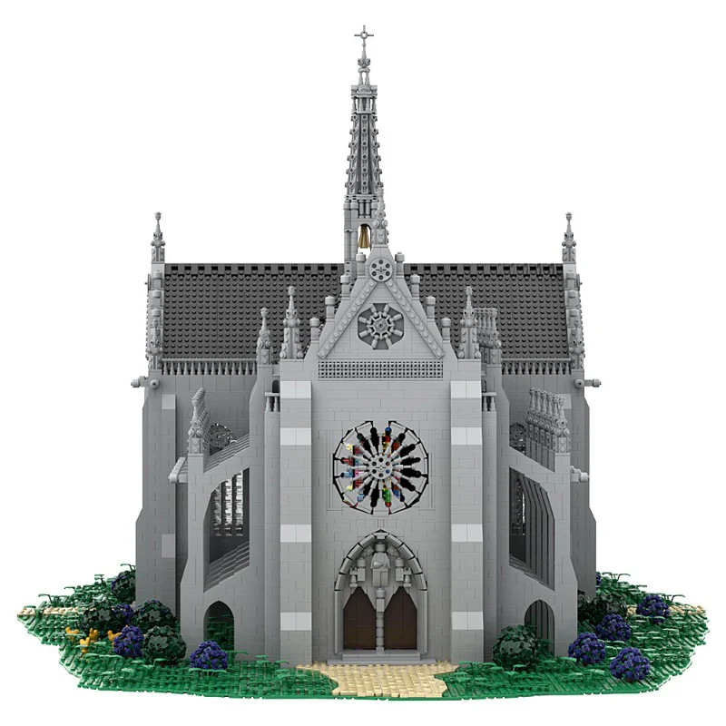 (Gobricks version) 21392pcs+ MOC Saint Remys Cathedral in Reims France LEGO Compatible - Image 5