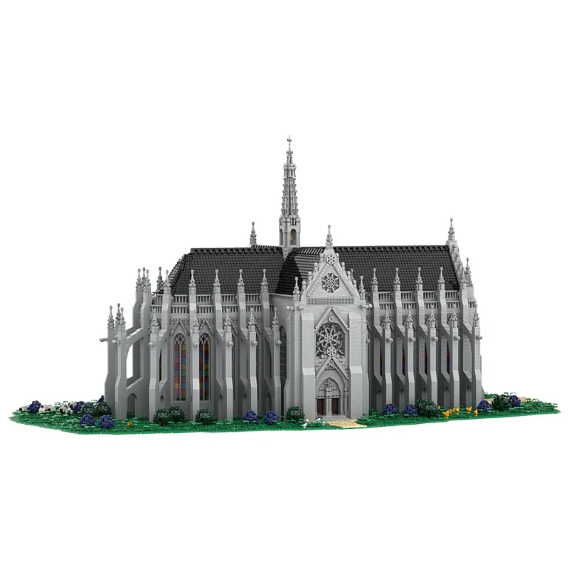 (Gobricks version) 21392pcs+ MOC Saint Remys Cathedral in Reims France LEGO Compatible - Image 6