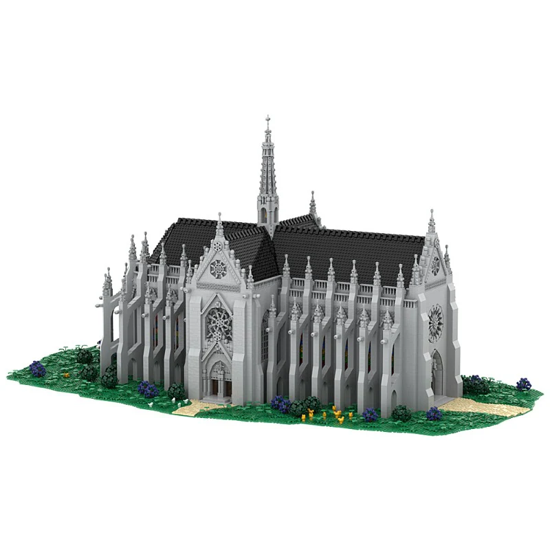 (Gobricks version) 21392pcs+ MOC Saint Remys Cathedral in Reims France LEGO Compatible - Image 7