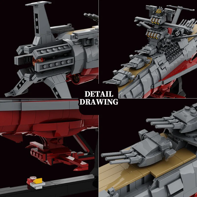 (Gobricks version) 800pcs+ MOC Space battleship yamato - Image 2