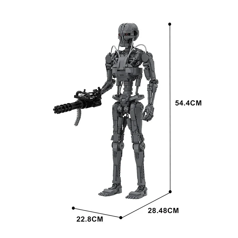 (Gobricks version) 800pcs+ MOC Terminator series T-800 robots - Image 4