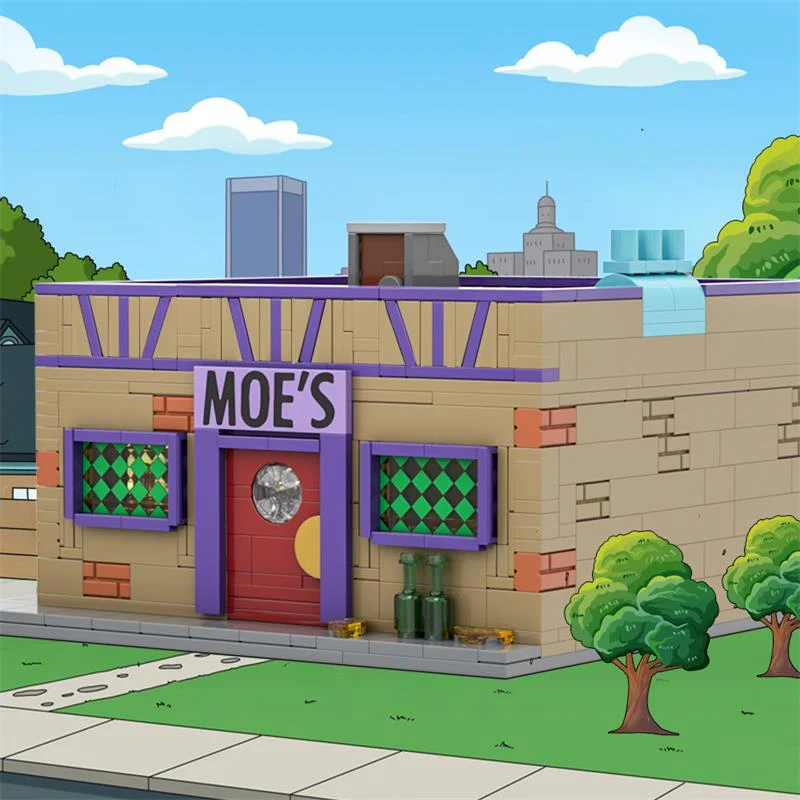 (Gobricks version) 840pcs MOC-152941 Modular Moe's Tavern - Image 10