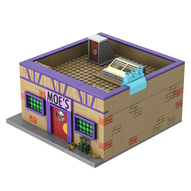 (Gobricks version) 840pcs MOC-152941 Modular Moe's Tavern - Image 3