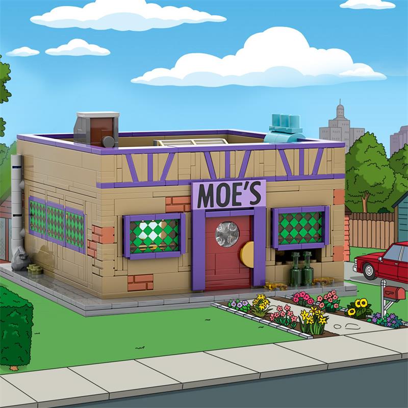 (Gobricks version) 840pcs MOC-152941 Modular Moe's Tavern - Image 8