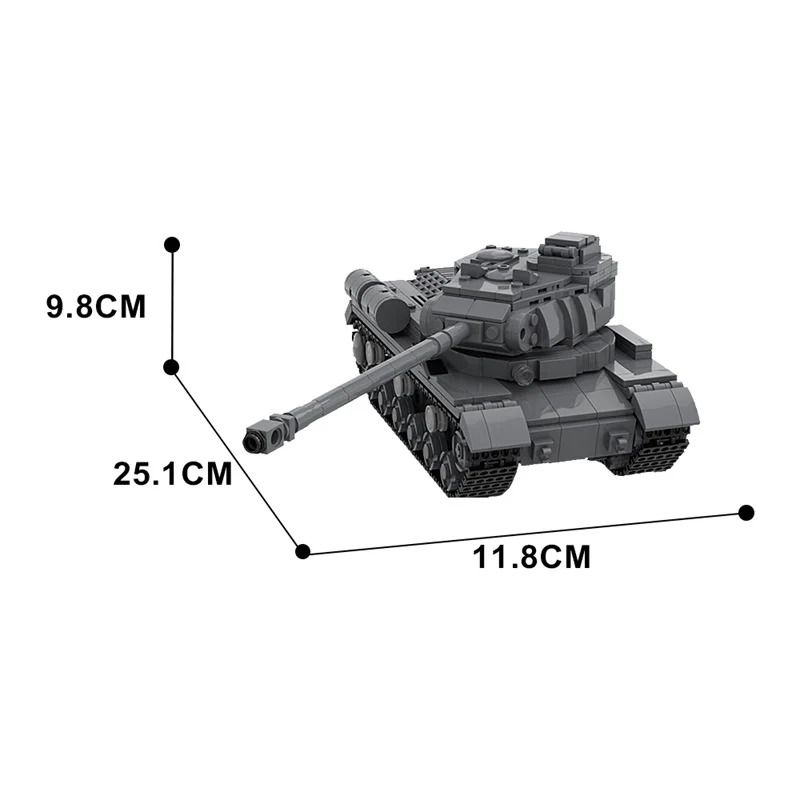 (Gobricks version) 850pcs MOC-66997 IS-2 heavy tank - Image 6