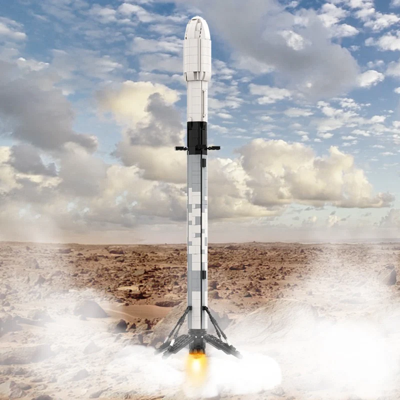 (Gobricks version) 868pcs MOC-41953 Ultimate Space X Falcon 9 - Image 7