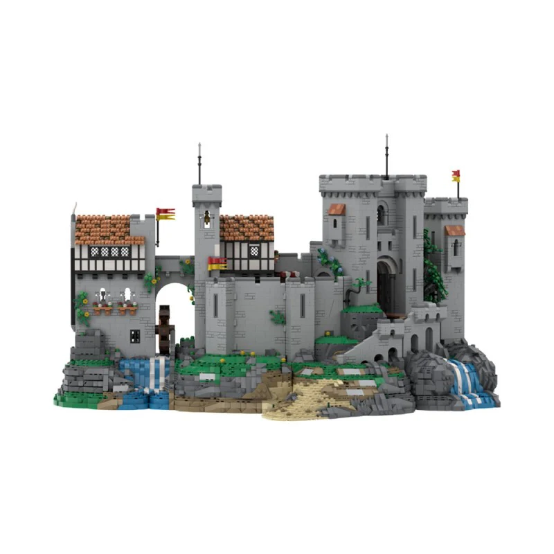 (Gobricks version) 8812PCS MOC-198048 Lion Knight's Castle (BASE UPGRADE) - OPEN CASTLE DESIGN - Image 4