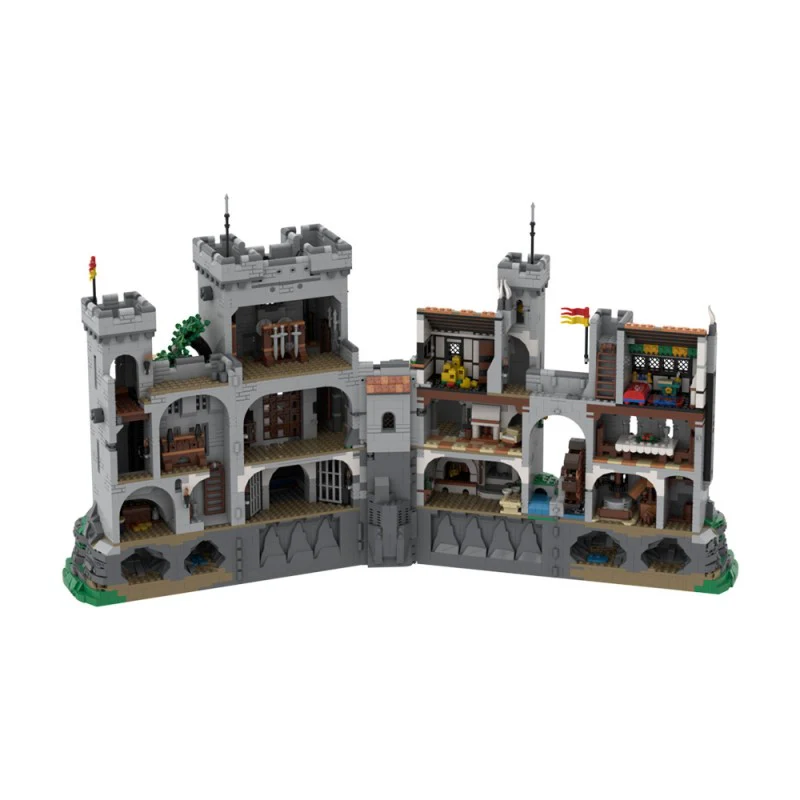 (Gobricks version) 8812PCS MOC-198048 Lion Knight's Castle (BASE UPGRADE) - OPEN CASTLE DESIGN - Image 6