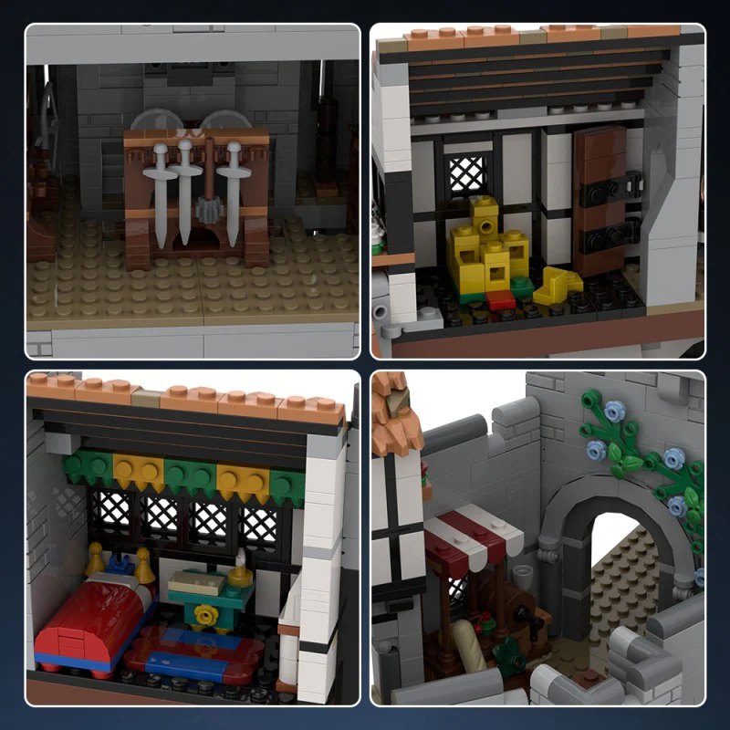 (Gobricks version) 8812PCS MOC-198048 Lion Knight's Castle (BASE UPGRADE) - OPEN CASTLE DESIGN - Image 7