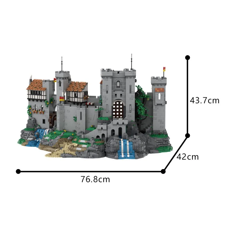 (Gobricks version) 8812PCS MOC-198048 Lion Knight's Castle (BASE UPGRADE) - OPEN CASTLE DESIGN - Image 8