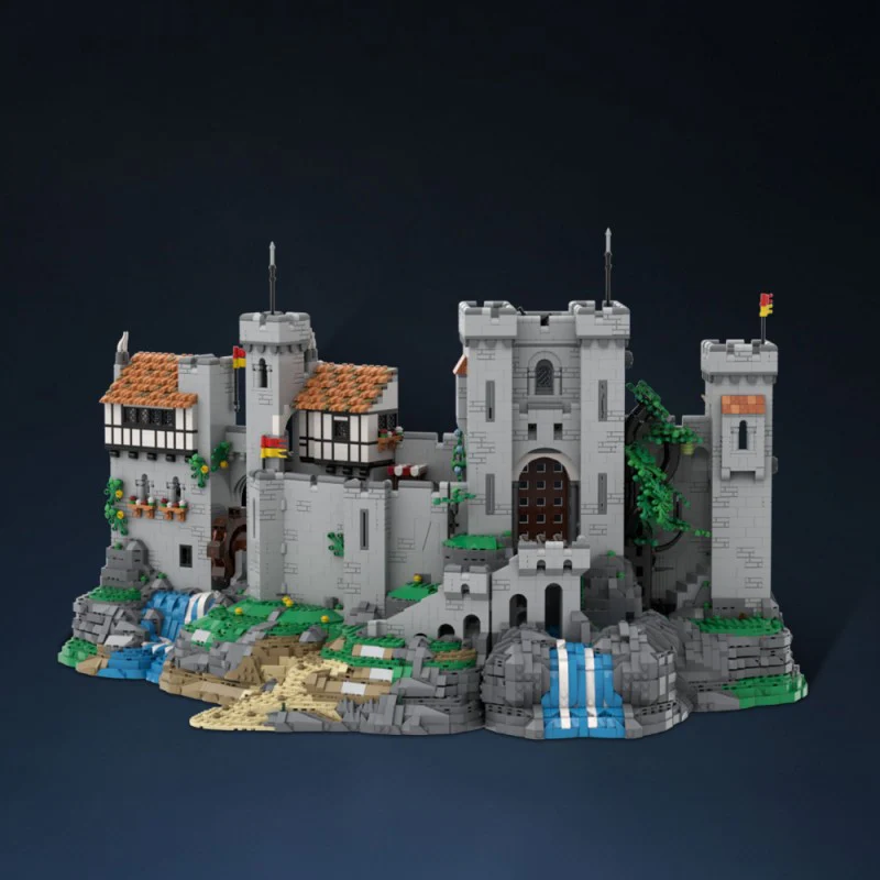 (Gobricks version) 8812PCS MOC-198048 Lion Knight's Castle (BASE UPGRADE) - OPEN CASTLE DESIGN - Image 9