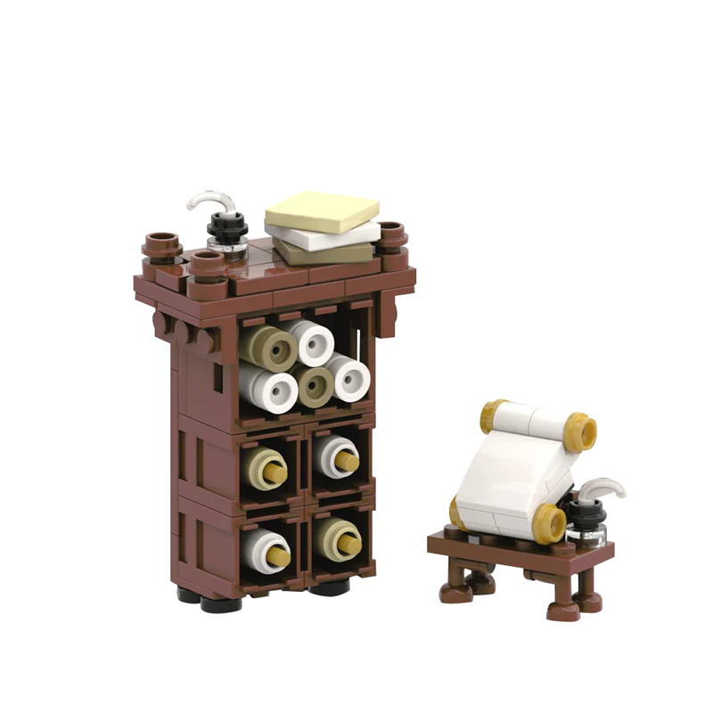 (Gobricks version) 88pcs MOC-150261 Parchment Cabinet - Image 2