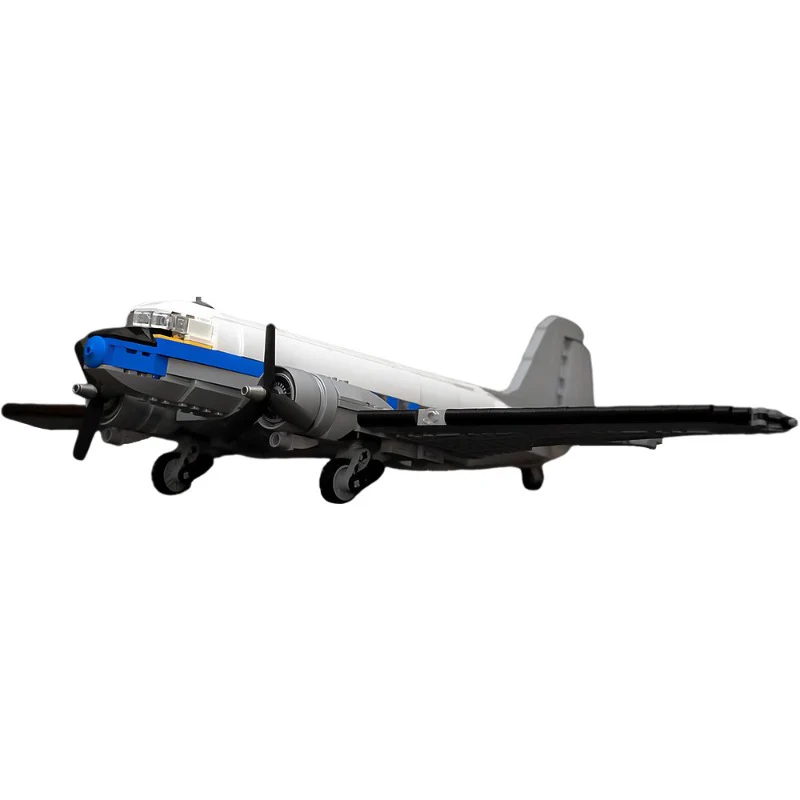 (Gobricks version) 893PCS MOC-132701 A04a - Douglas DC-3 Lufthansa 1:50 - Ultimate Air- & Spacecraft Collection - Image 2