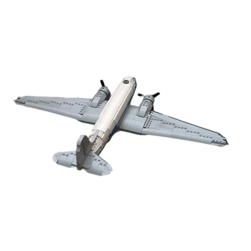 (Gobricks version) 893PCS MOC-132701 A04a - Douglas DC-3 Lufthansa 1:50 - Ultimate Air- & Spacecraft Collection - Image 3