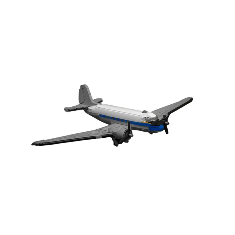 (Gobricks version) 893PCS MOC-132701 A04a - Douglas DC-3 Lufthansa 1:50 - Ultimate Air- & Spacecraft Collection - Image 5