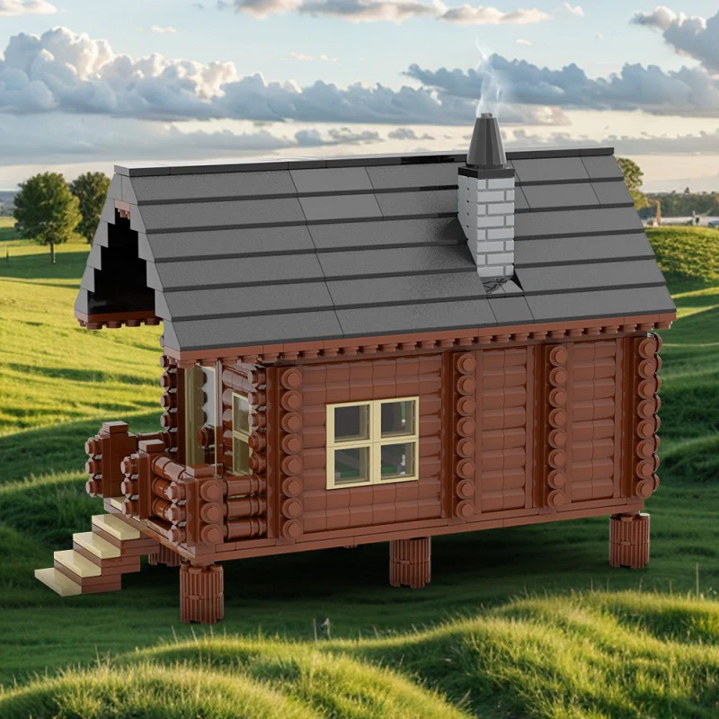(Gobricks version) 898pcs MOC Wood Cabin - Image 10