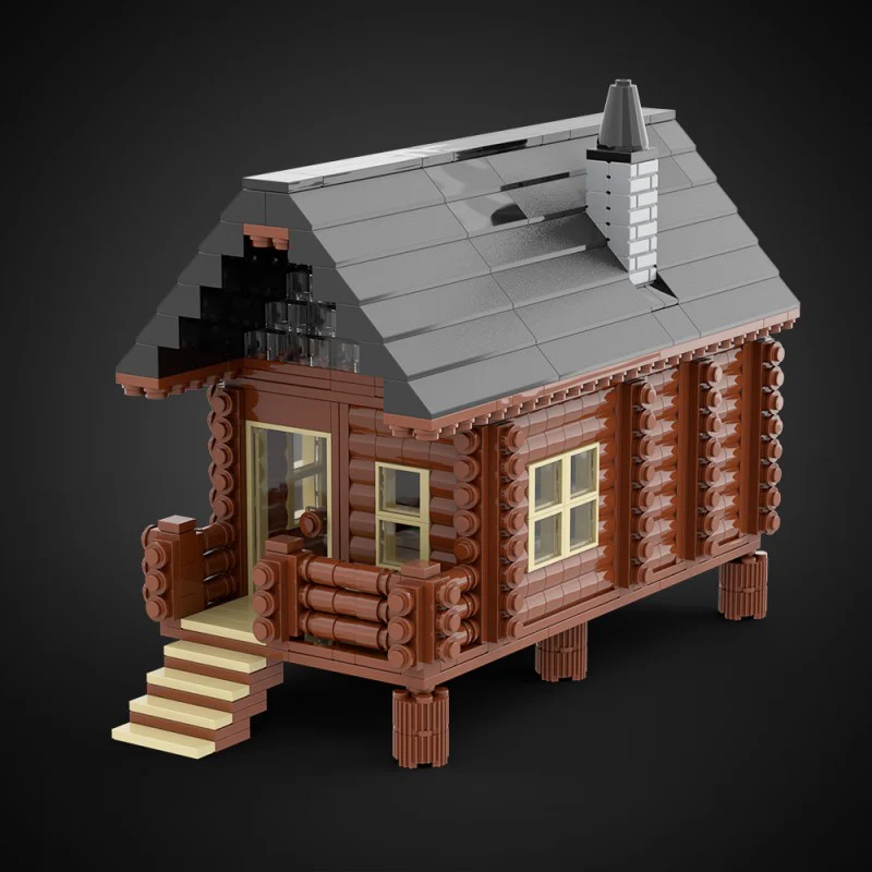 (Gobricks version) 898pcs MOC Wood Cabin - Image 11