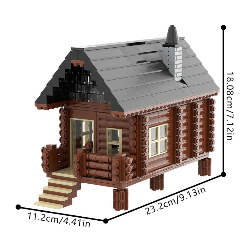 (Gobricks version) 898pcs MOC Wood Cabin - Image 7