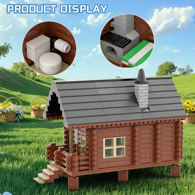 (Gobricks version) 898pcs MOC Wood Cabin - Image 8