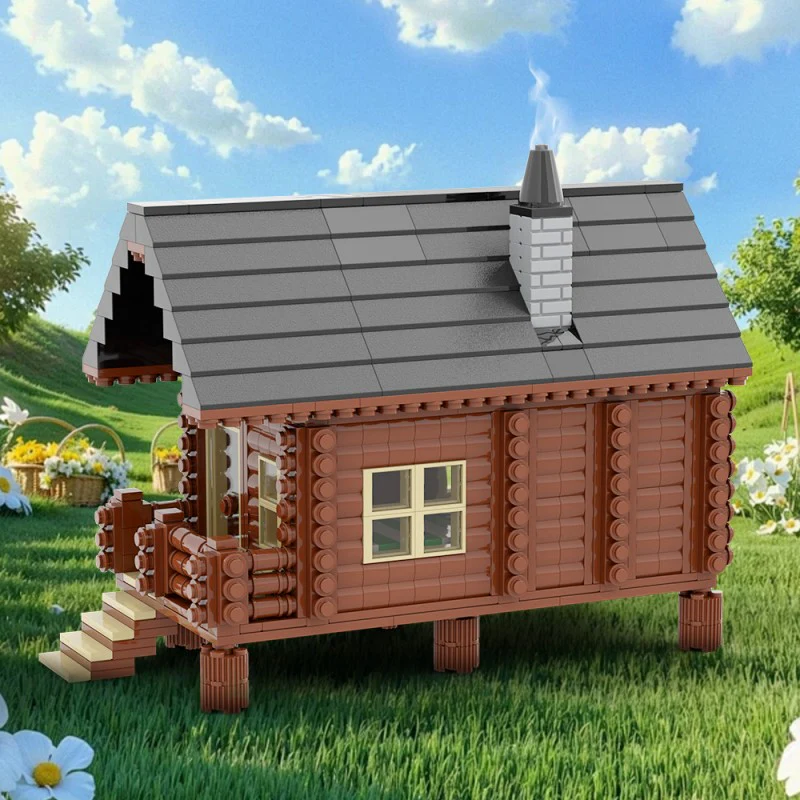 (Gobricks version) 898pcs MOC Wood Cabin - Image 9