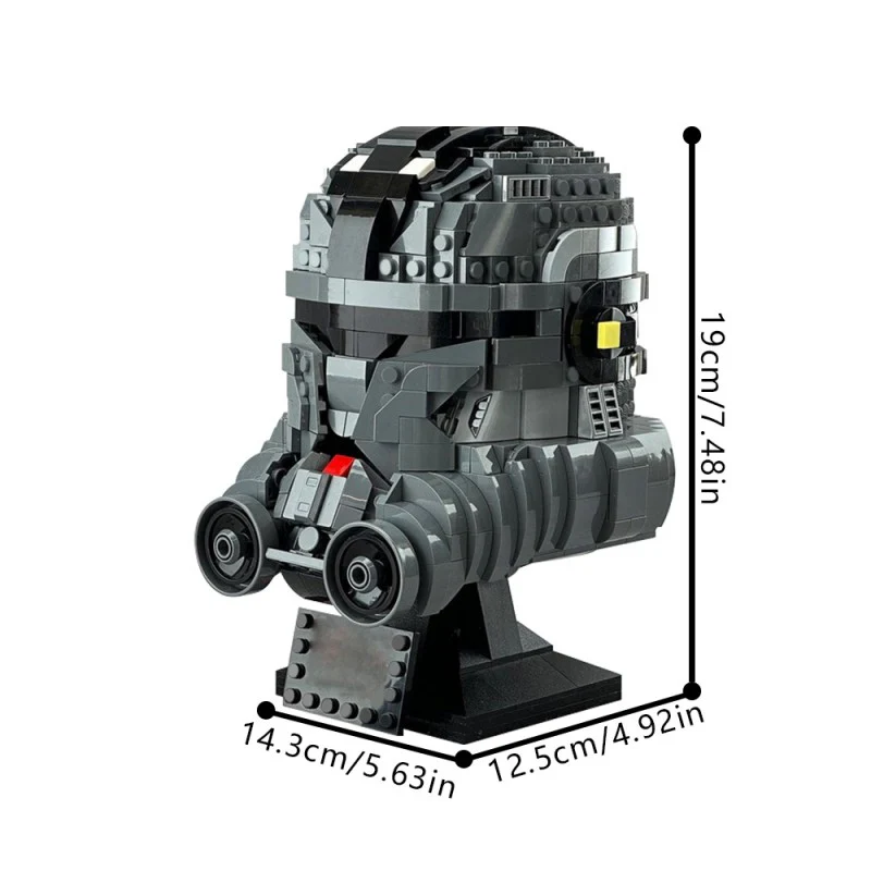 (Gobricks version) 900pcs MOC-144442  Bad Batch Helmet - ECHO - Image 6