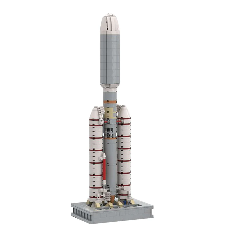 (Gobricks version) 909PCS MOC-61281 Titan III E-Centaur Rocket - Image 5
