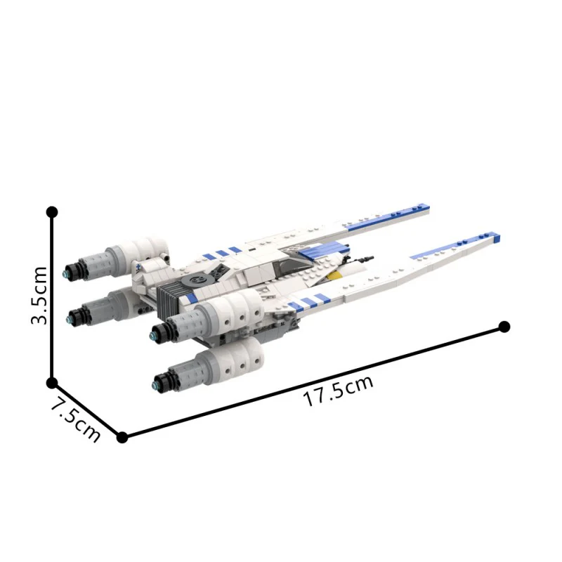 (Gobricks version) 916pcs MOC-218615 Andor's White U Wing (2.0 Update) - Image 5