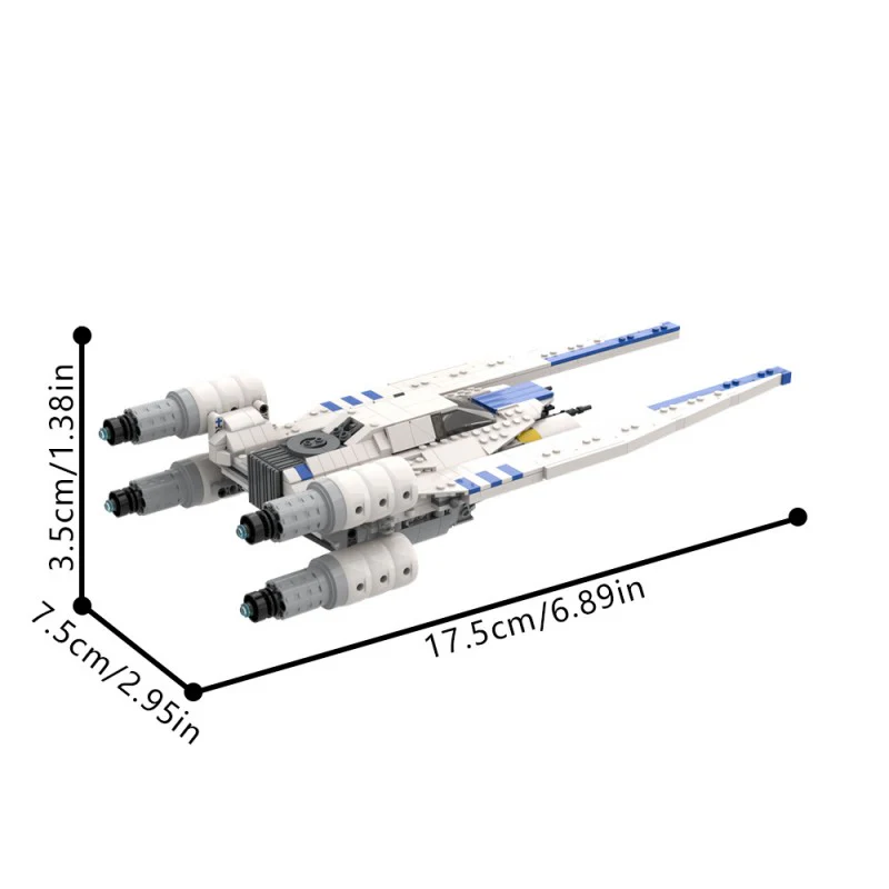 (Gobricks version) 916pcs MOC-218615 Andor's White U Wing (2.0 Update) - Image 6