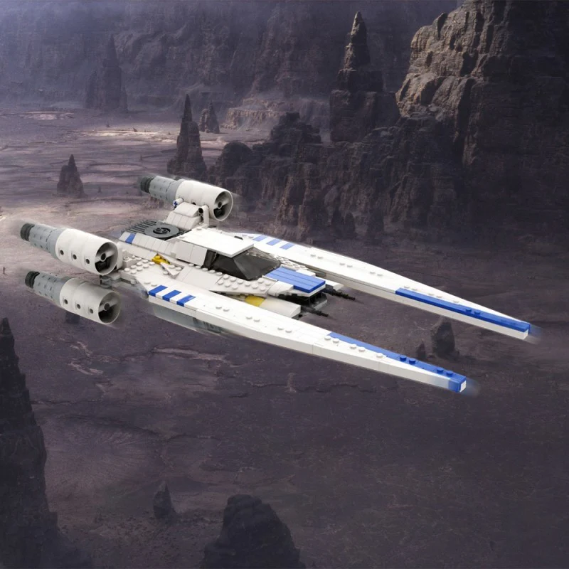 (Gobricks version) 916pcs MOC-218615 Andor's White U Wing (2.0 Update) - Image 7