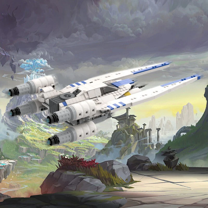 (Gobricks version) 916pcs MOC-218615 Andor's White U Wing (2.0 Update) - Image 9
