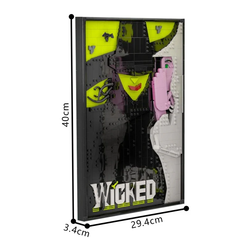 (Gobricks version) 928pcs MOC-202432 Wicked Poster - Image 4