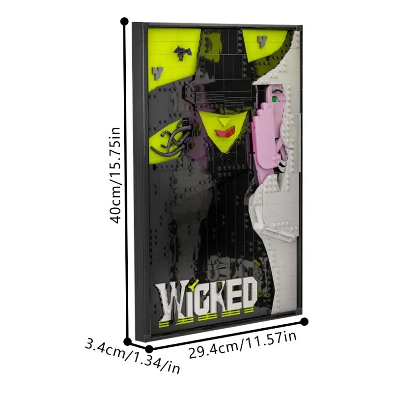 (Gobricks version) 928pcs MOC-202432 Wicked Poster - Image 5