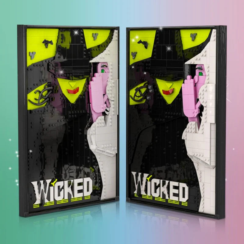 (Gobricks version) 928pcs MOC-202432 Wicked Poster - Image 6