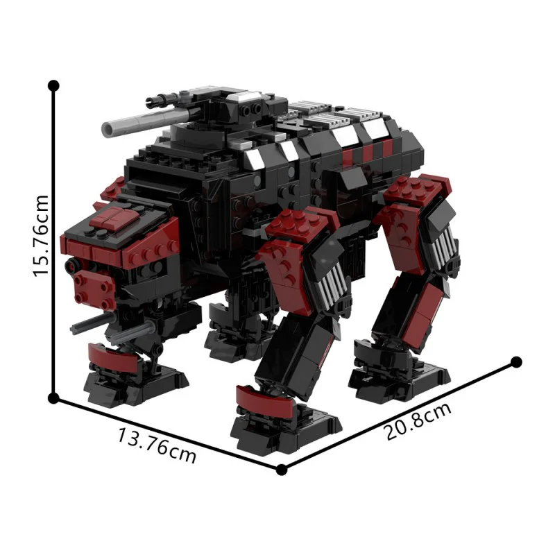 (Gobricks version) 931pcs MOC-179900 Helldivers 2 - Automaton Factory Strider - Image 6
