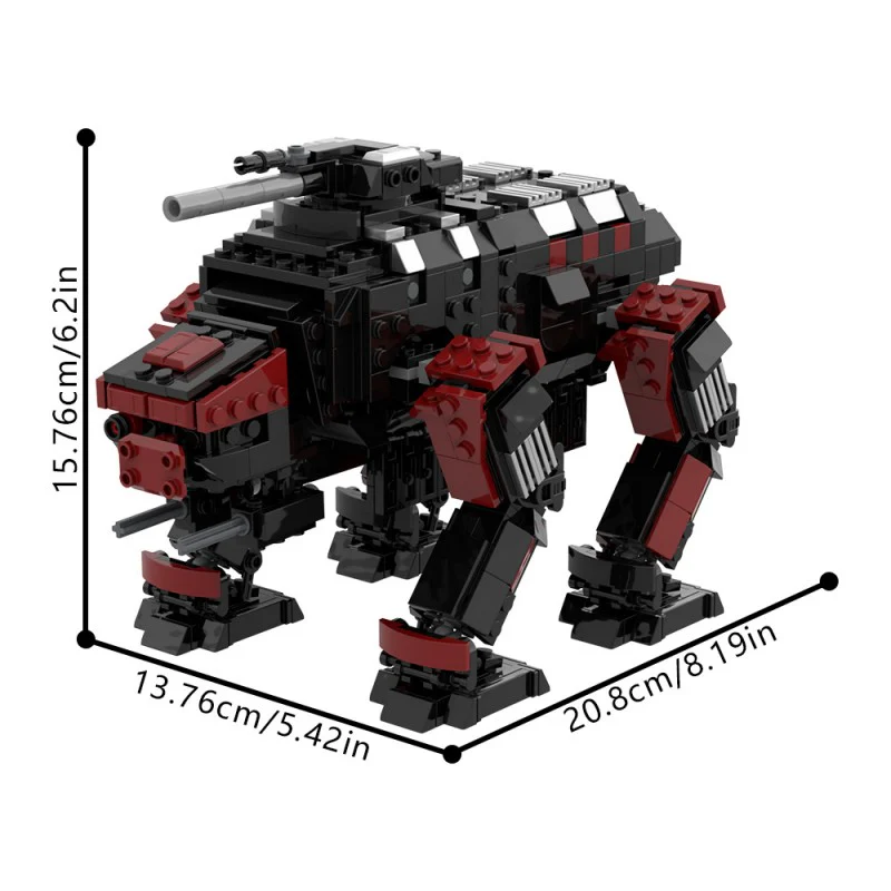 (Gobricks version) 931pcs MOC-179900 Helldivers 2 - Automaton Factory Strider - Image 7