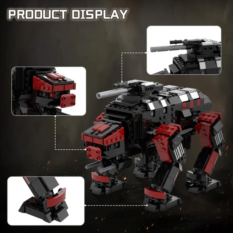 (Gobricks version) 931pcs MOC-179900 Helldivers 2 - Automaton Factory Strider - Image 8