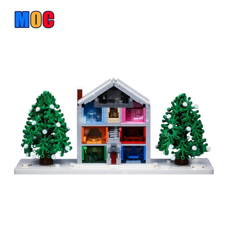 (Gobricks version) 937pcs MOC-132468 Lover House