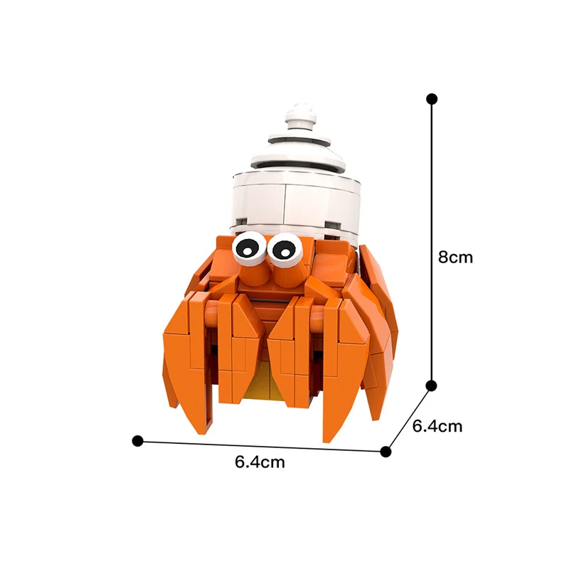 (Gobricks version) 94pcs MOC-146097 Hermit Crab - Image 7