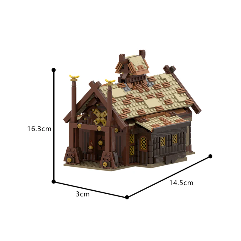 (Gobricks version) 960PCS MOC-186205 Meduseld from Lord of The Rings - Image 11