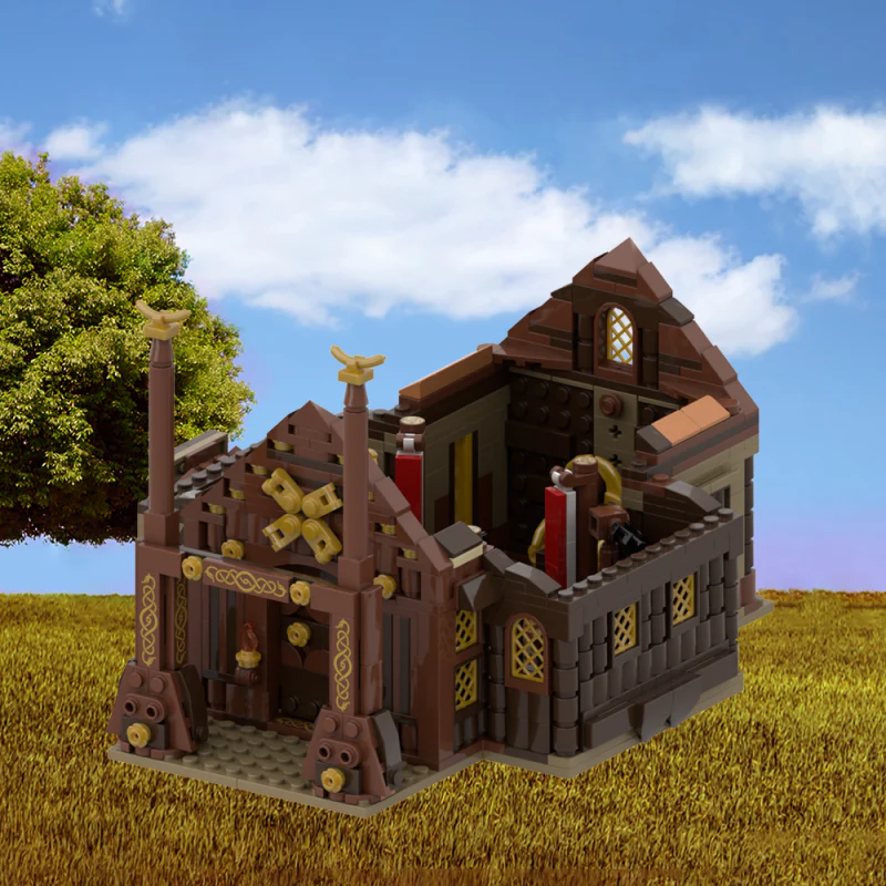 (Gobricks version) 960PCS MOC-186205 Meduseld from Lord of The Rings - Image 4