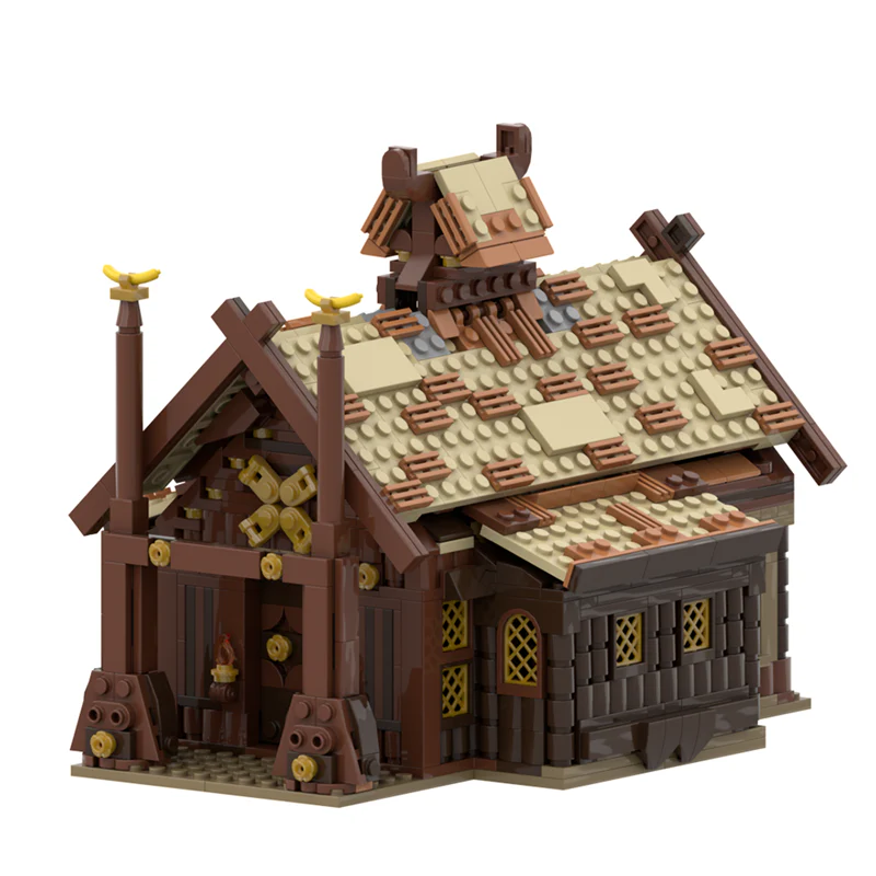 (Gobricks version) 960PCS MOC-186205 Meduseld from Lord of The Rings - Image 6