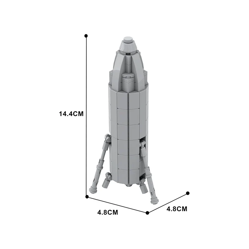 (Gobricks version) 96pcs MOC-146657 SpaceX Starhopper - Image 8