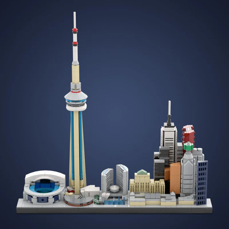 (Gobricks version) 970pcs MOC-220320 City of Toronto Skyline - Image 10