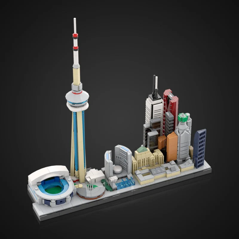 (Gobricks version) 970pcs MOC-220320 City of Toronto Skyline - Image 11
